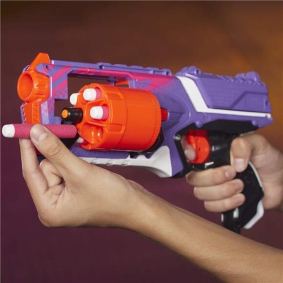 NERF Elite Strongarm, Rotating Barrel, Slam Fire, 6 Darts - Picture 4 of 7